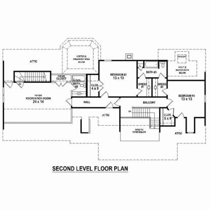 Floorplan 2 for House Plan #053-02357