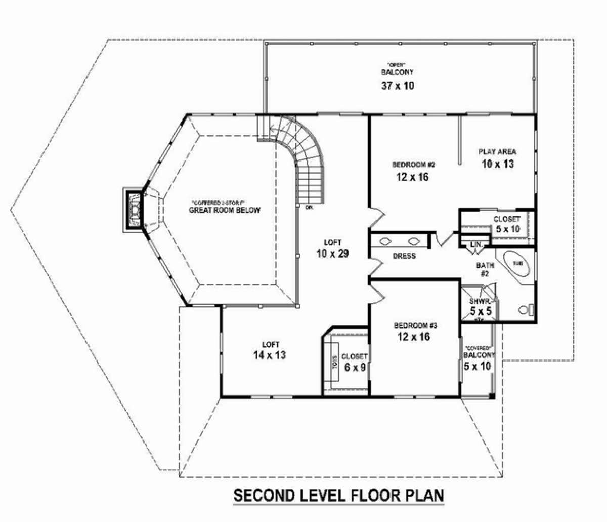 Floorplan 2 for House Plan #053-02360