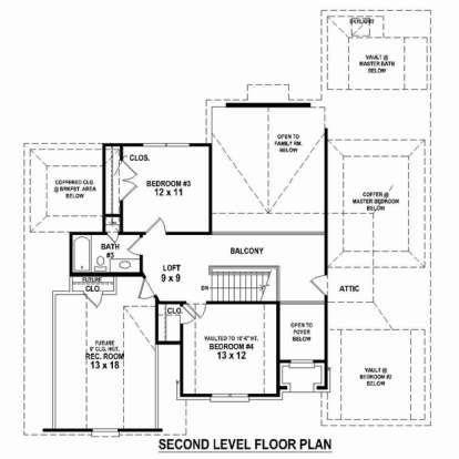 Floorplan 2 for House Plan #053-02365