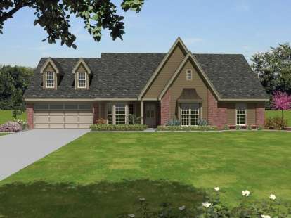 4 Bed, 2 Bath, 2033 Square Foot House Plan - #053-02369