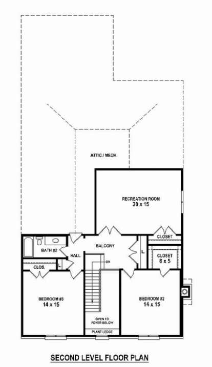 Floorplan 2 for House Plan #053-02371