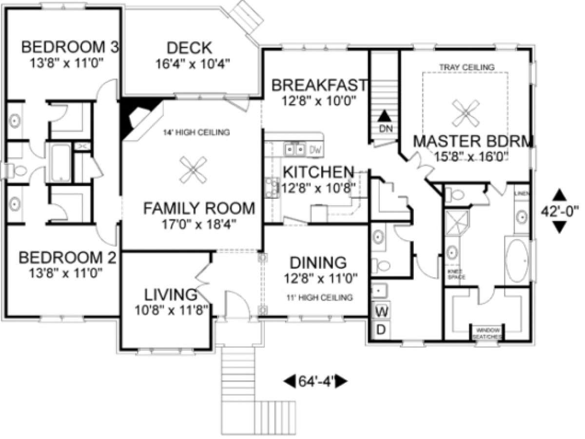 Floorplan for House Plan #036-00092