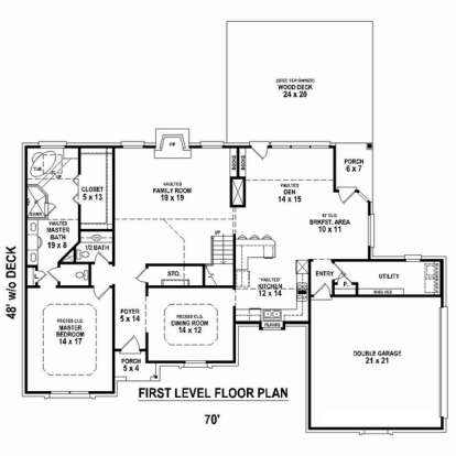Floorplan 1 for House Plan #053-02375