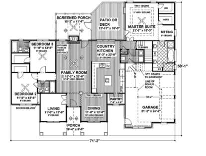 Floorplan for House Plan #036-00093