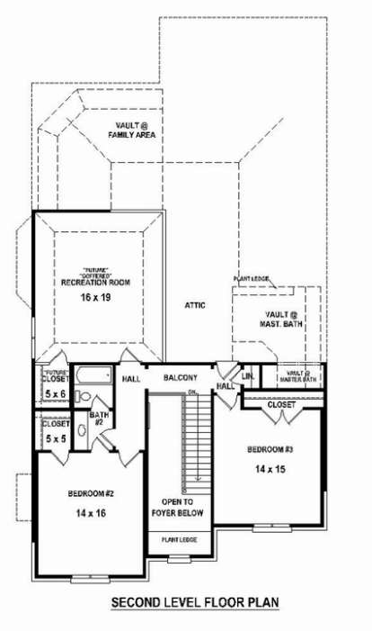 Floorplan 2 for House Plan #053-02388