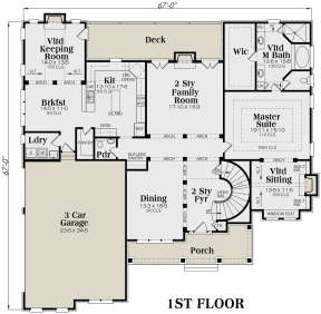 Main Floor for House Plan #009-00090