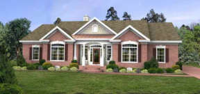 Traditional House Plan #036-00094 Elevation Photo
