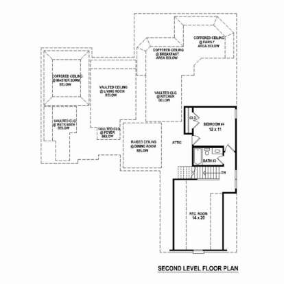 Floorplan 2 for House Plan #053-02396