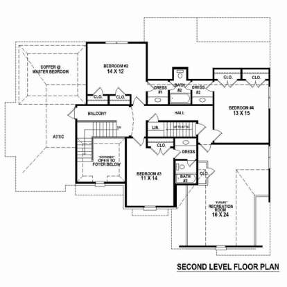Floorplan 2 for House Plan #053-02397
