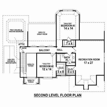 Floorplan 2 for House Plan #053-02398