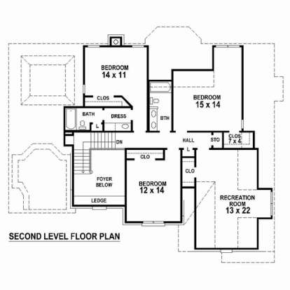Floorplan 2 for House Plan #053-02400