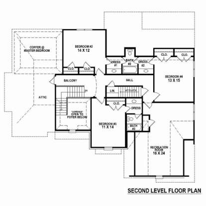 Floorplan 2 for House Plan #053-02401