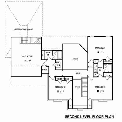 Floorplan 2 for House Plan #053-02407
