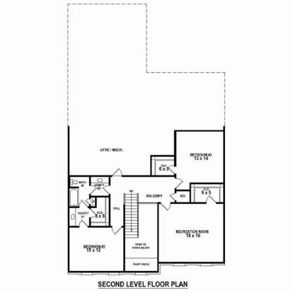 Floorplan 2 for House Plan #053-02408