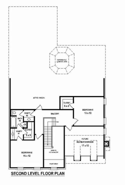 Floorplan 2 for House Plan #053-02409