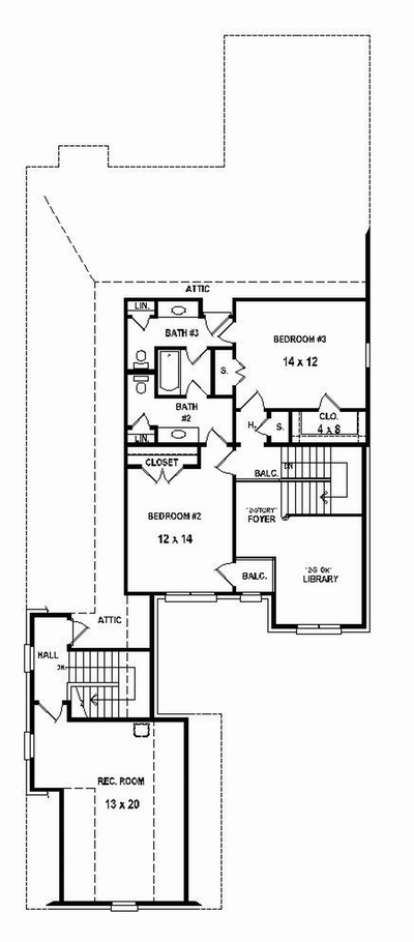 Floorplan 2 for House Plan #053-02416