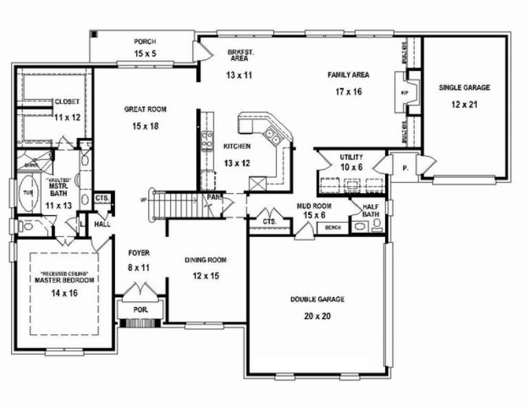 House Plan House Plan #10726 Drawing 1