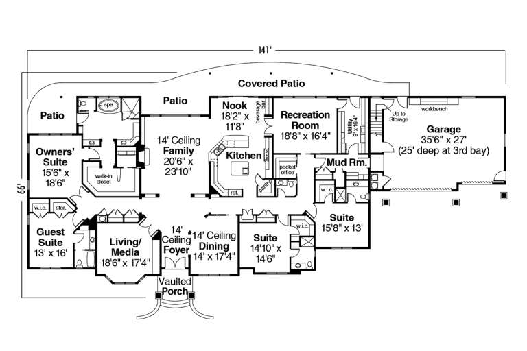 House Plan House Plan #1073 Drawing 1