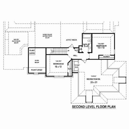 Floorplan 2 for House Plan #053-02425