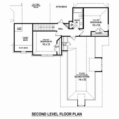 Floorplan 2 for House Plan #053-02426