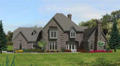 French Country House Plan #053-02434 Elevation Photo