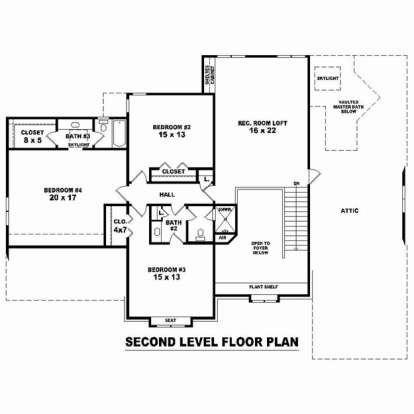 Floorplan 2 for House Plan #053-02434