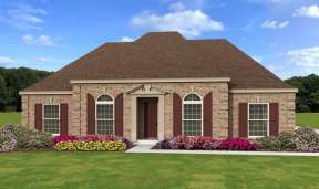 French Country House Plan #053-02443 Elevation Photo
