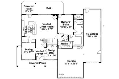 Floorplan 1 for House Plan #035-00326