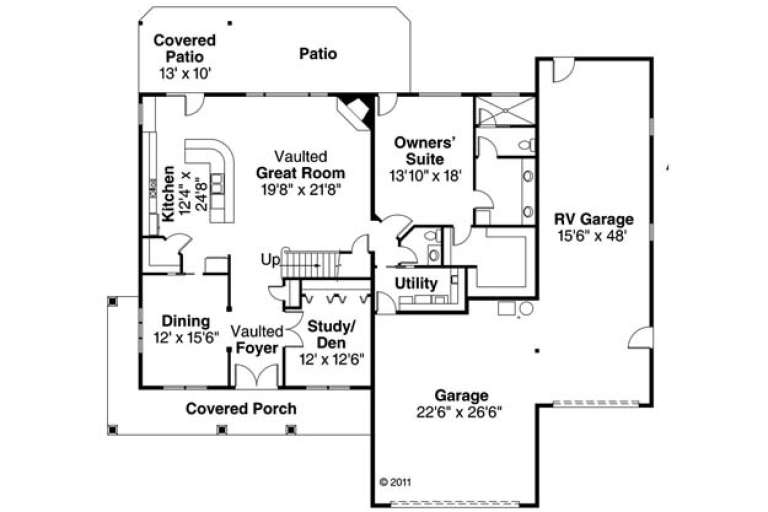 House Plan House Plan #1077 Drawing 1