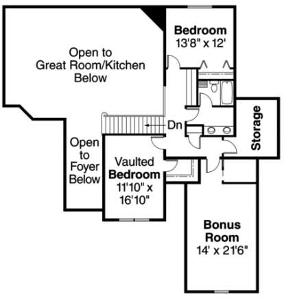 Floorplan 2 for House Plan #035-00326
