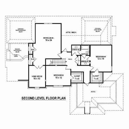 Floorplan 2 for House Plan #053-02465