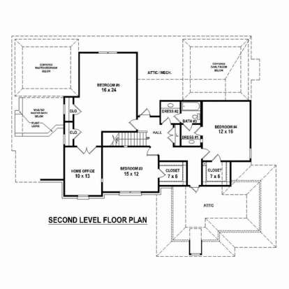 Floorplan 2 for House Plan #053-02465
