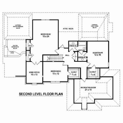 Floorplan 2 for House Plan #053-02466