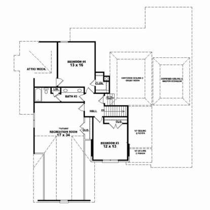 Floorplan 2 for House Plan #053-02467