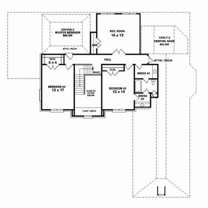 Floorplan 2 for House Plan #053-02470