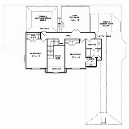Floorplan 2 for House Plan #053-02473