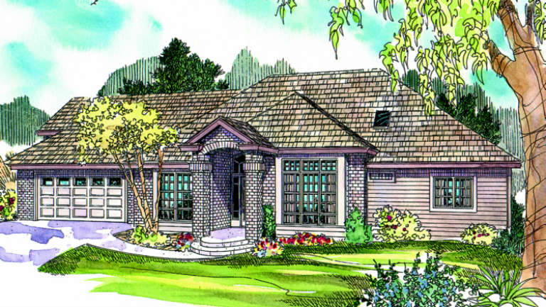 Traditional House Plan #035-00327 Elevation Photo