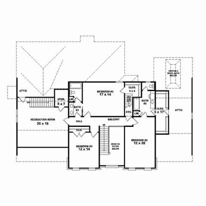 Floorplan 2 for House Plan #053-02475