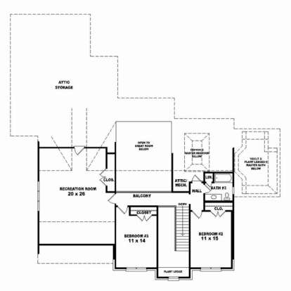 Floorplan 2 for House Plan #053-02486