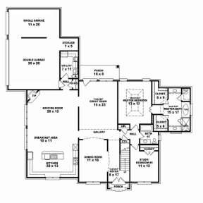Floorplan 1 for House Plan #053-02488