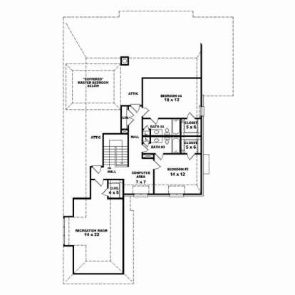 Floorplan 2 for House Plan #053-02491