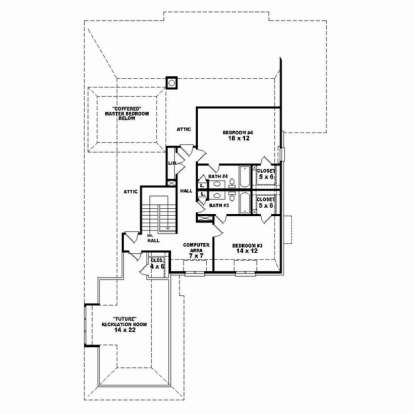 Floorplan 2 for House Plan #053-02492