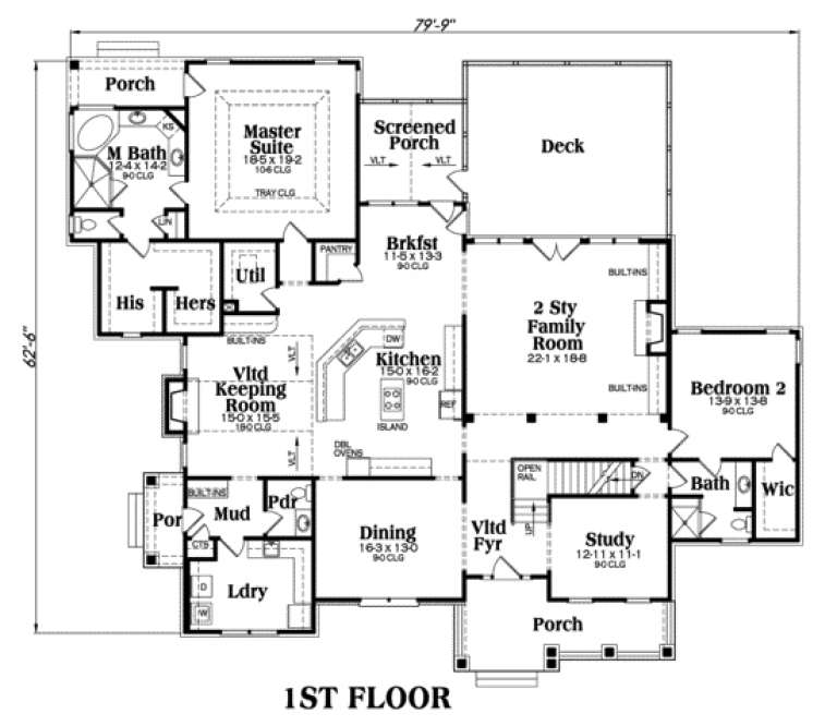 House Plan House Plan #108 Drawing 1