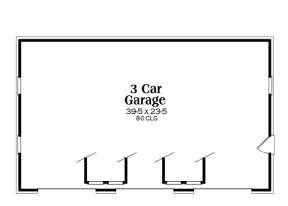 Garage Floor Plan for House Plan #009-00091
