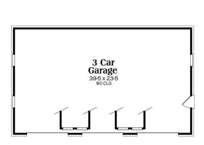 Garage Floor Plan for House Plan #009-00091