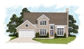Traditional House Plan #036-00096 Elevation Photo