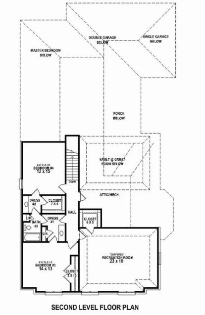 Floorplan 2 for House Plan #053-02501