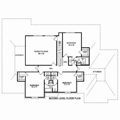 Floorplan 2 for House Plan #053-02504