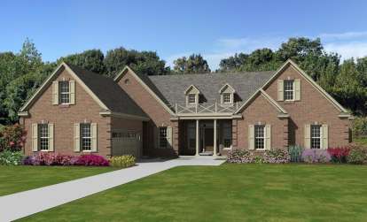 Traditional House Plan #053-02505 Elevation Photo