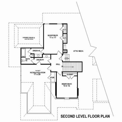 Floorplan 2 for House Plan #053-02507